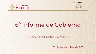 6º Informe de Gobierno Zócalo de la Ciudad de México 1° de septiembre de 2024 [upl. by Bible795]