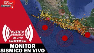 📢🔴ALERTA SÍSMICA EN VIVO🔴📢🔴SISTEMA ALERTA TEMPRANA 24 HRS🔴🌋POPOCATÉPETL🌋 [upl. by Aivlys]