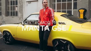 First ElektroMOD Opel Manta GSe Premiere [upl. by Nnylanna]