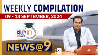 News9 Weekly Compilation l Current Affair l 09 Sep03 Sep l Amrit Upadhyay l StudyIQ IAS Hindi [upl. by Loralee]