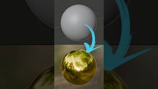 Blender Gold Material using Principled BSDF shader node blender tutorial cgian [upl. by Sllew816]