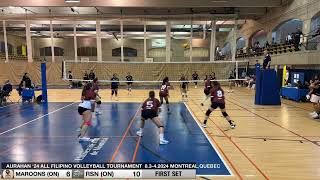 MAROONS ON VS RSN ON 1st Set Pre Elimination Day 2 August 4 2024 [upl. by Renell]