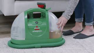 BISSELL SpotClean  Little Green  First Use  QR [upl. by Nysila]