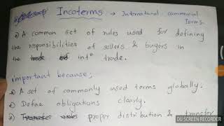 INCOTERMS in Sinhala [upl. by Oberon687]