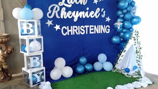 Christening Decoration Ideas  Baby Boy Christening Decoration [upl. by Sammy]