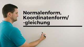 Normalenform Koordinatenformgleichung Ebenen Übersicht Vektorgeometrie  Mathe by Daniel Jung [upl. by Akiehs]