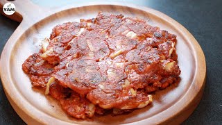 Too easy Kimchi pancake Kimchi jeon  Kimchi and flour is all you need [upl. by Jovia]