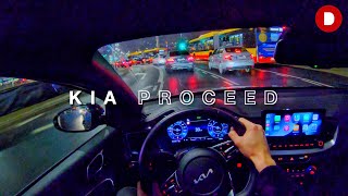 Kia Proceed GT Line 2022  POV NIGHT DRIVE 4K [upl. by Menzies]