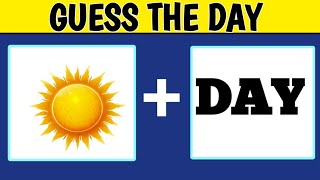 Guess Day Name from Emoji😀 Challenge  Hindi Paheliyan  Riddles in Hindi  Queddle [upl. by Auhsuj600]