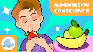 MINDFULNESS PARA NIÑOS ​​​​🧘🏻 Alimentación consciente 🍎🍌 Técnicas de atención plena [upl. by Jolanta]