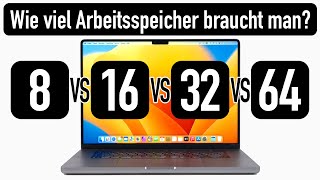 Wie viel Arbeitsspeicher braucht man wirklich  8GB vs 16GB vs 32GB vs 64GB [upl. by Gniy520]