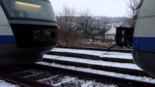 Cuplare Siemens Desiro DMU BR642 Coupling  Bratca 10 01 2013 [upl. by Eahsat327]