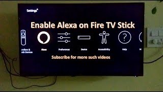 How to Enable Alexa on Amazon Fire TV Stick All Countries [upl. by Olim401]