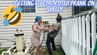 FAKE ELECTROCUTED PRANK ON SHELLY [upl. by Halona]