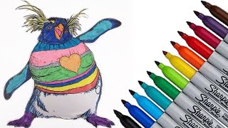 Happy Feet Lovelace Warner Bros Coloring page 2017 New HD Video for Kids [upl. by Celio]