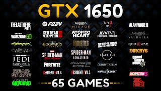 GTX 1650 Test in 65 Games in 2024🔥 [upl. by Jeminah]