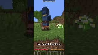 BEST THING TO DO WHEN FINDING WANDERING TRADERS  minecraft funny gaming minecraftguide [upl. by Nilhtac47]