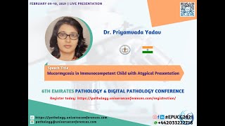 Dr Priyamvada Yadav Speech on quotMucormycosis in Immunocompetent Child with Atypical Presentationquot [upl. by Neelhsa]