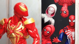 Hiphop Spiderman vs Suspicious Evil Iron SpiderMan  Figure Stop Motion [upl. by Broeder]