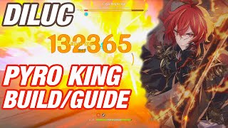 DILUC HYPER CARRY 🔥  PYRO KING BUILDGUIDE  Genshin Impact Deutsch [upl. by Min]