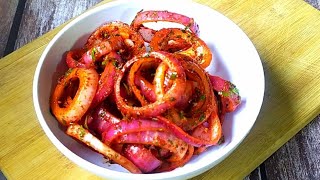 Dhaba style Laccha Pyaz Recipe  लच्छा प्याज  Chapata Onion Salad  Easy Onion salad recipe [upl. by Leiru]