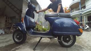 Test knalpot DRC chrome Vespa PX150 [upl. by Mota]