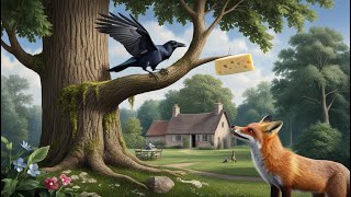 The Fox and the Crow A Lesson in Flattery  KiddoLand Stories [upl. by Navets]