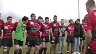 Rugby Cadets Alamercery RCT Toulon vs US Carcassonne Pilou Pilou Victoire Srade LéoLagrange 2015 [upl. by Ganny]