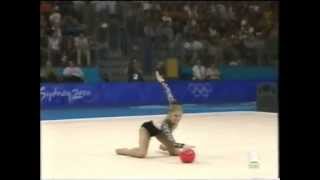 Alina Kabaeva RUS Pelota Sydney 2000 [upl. by Rdnaskela]