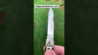 Boker Leverlock  Hans Wilh Boker Solingen Germany stag switchblade knife knives cool [upl. by Aztin]