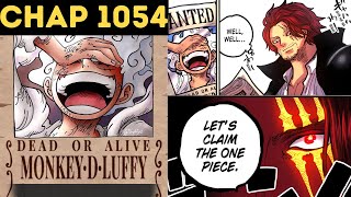 Luffys New Bounty After Wano  Shanks Reaction  One Piece Chap 1054 [upl. by Ynnavoj]