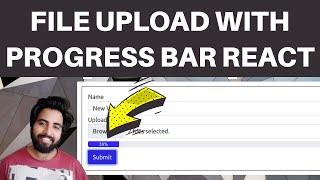 How to Upload File With Progress Bar in React JS [upl. by Remlap]