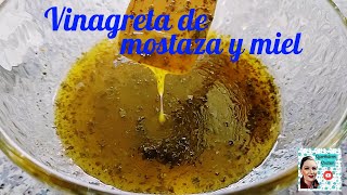 Receta Vinagreta de Mostaza y Miel 🍯  Perfecta para Ensaladas y Pescados 🥗 Queriendomecocinarmx [upl. by Scarrow]