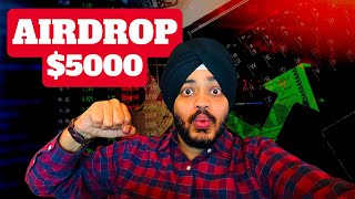 ✅ FREE CRYPTO AIRDROP  Claim 5000 Airdrop Every Month [upl. by Steffie]