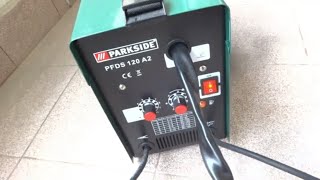 Welding Tests with Parkside Flux Cored Wire Welder PFDS 120 A2 [upl. by Anasiul]