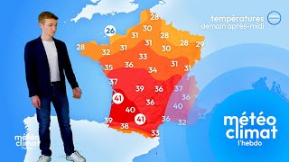 Lhebdo météo climat  prévisions du 29 juillet au 7 août  canicule et orages cette semaine [upl. by Anizor621]