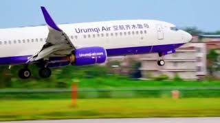 Close up Chinese airplanes landing and take off 08 Sep 2024 [upl. by Ardnaz]