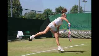 Wimbledon qualifying 2018 Genie Bouchard v Karolina Muchova [upl. by Alak]