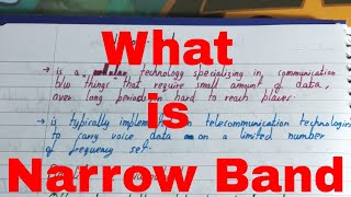 Narrow BandWhat is narrow bandNarrowband fmnarrow band isdn in computer networksnarrowband [upl. by Seltzer514]