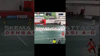 SKEMA BUILD UP FORMASI 40 😍🔥 futsalplayer skills futsall futsalworld [upl. by Ehcsrop]