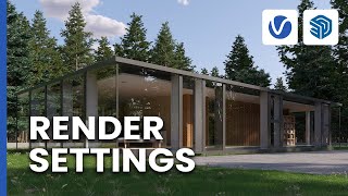 Render settings in VRay for SketchUp explained [upl. by Piers]