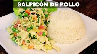 SALPICÓN DE POLLO  Cómo preparar salpicón de pollo  Recetas Peruanas  Sabroso [upl. by Zetnod]