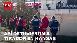 Así detuvieron a sujeto implicado en tiroteo en Kansas City  Noticias MX [upl. by Jehias]