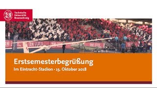 TU Braunschweig begrüßt neue Studierende im EintrachtStadion [upl. by Mechling]