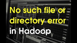 No such file or directory error Java Path error while starting Hadoop Cluster [upl. by Ehud200]