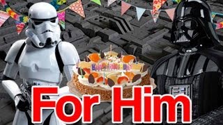 Darth Vader and Stormtrooper  For Him   HAPPY BIRTHDAY [upl. by Pass]