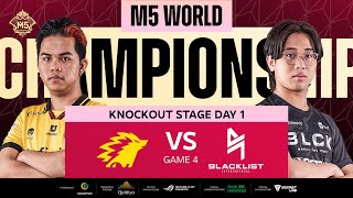 FIL M5 Knockouts Day 1  ONIC vs BLCK  Game 4 [upl. by Irrek]