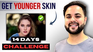 14 Days Tighter Younger amp Clear Skin Challenge  DIY Face Lift Treatment [upl. by Alaet]