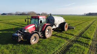 Mest injecteren  MCCormick MC 130 peecon 7000L  Melkveebedrijf van Tarry [upl. by Maurizio]