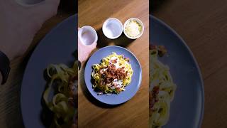 Recette pâtes carbonara  diet  400 kcal [upl. by Lonergan71]